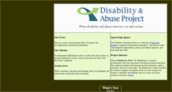 Desktop Screenshot of disabilityandabuse.org