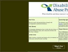 Tablet Screenshot of disabilityandabuse.org